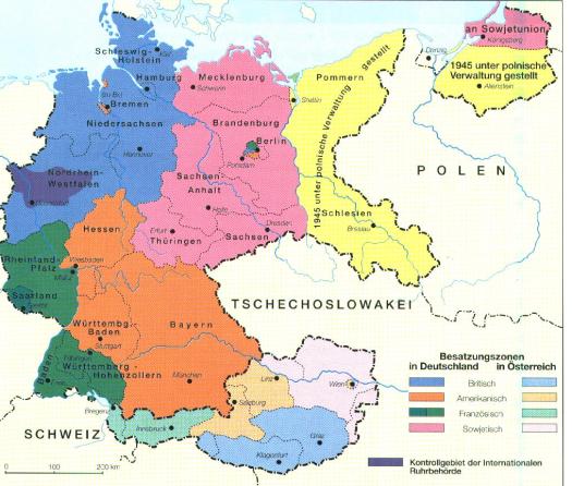 Besatzungszonen Deutschlands 1945